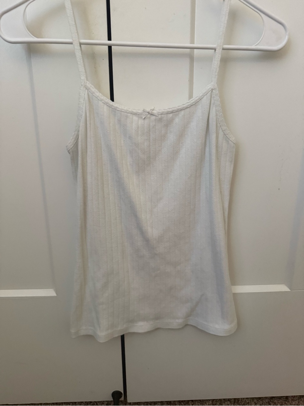 brandy mellville white eyelet tank
